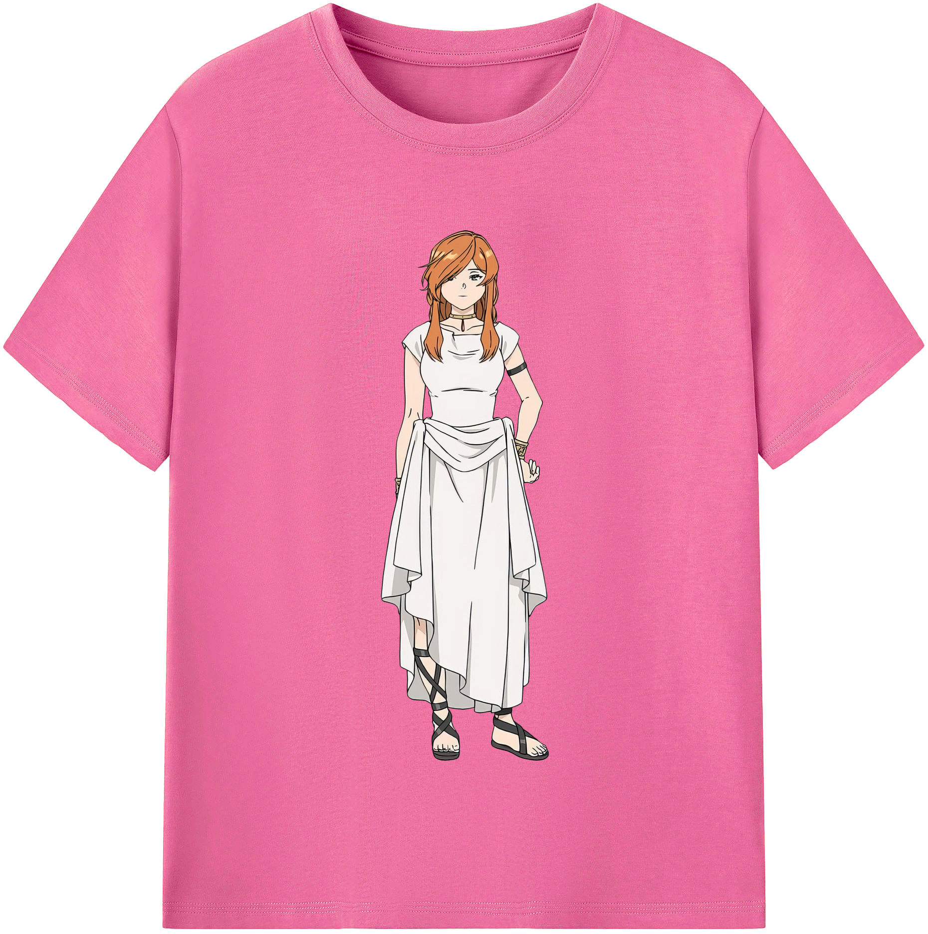 （画像用） 葬送のフリーレン Frieren レディースカジュアルプリントTシャツ（綿100％）